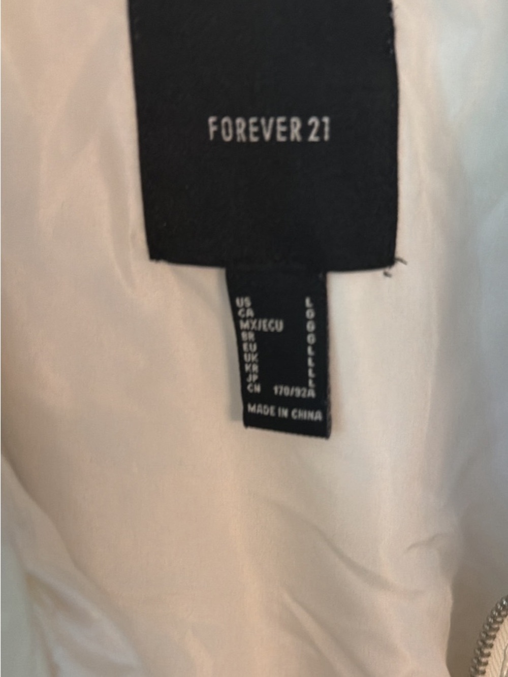 Forever 21 White Iridescent Puff Jacket - Picture 2 of 3